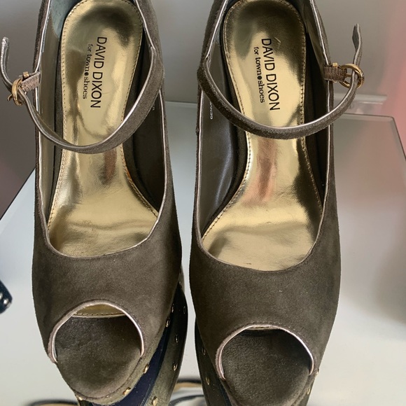 High Heel Suede MaryJane platform shoes - 39 EUC - Picture 4 of 7